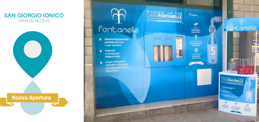 Scarica le analisi della fontanella di San Giorgio Ionico, richiedi subito la CARD Fontanelle